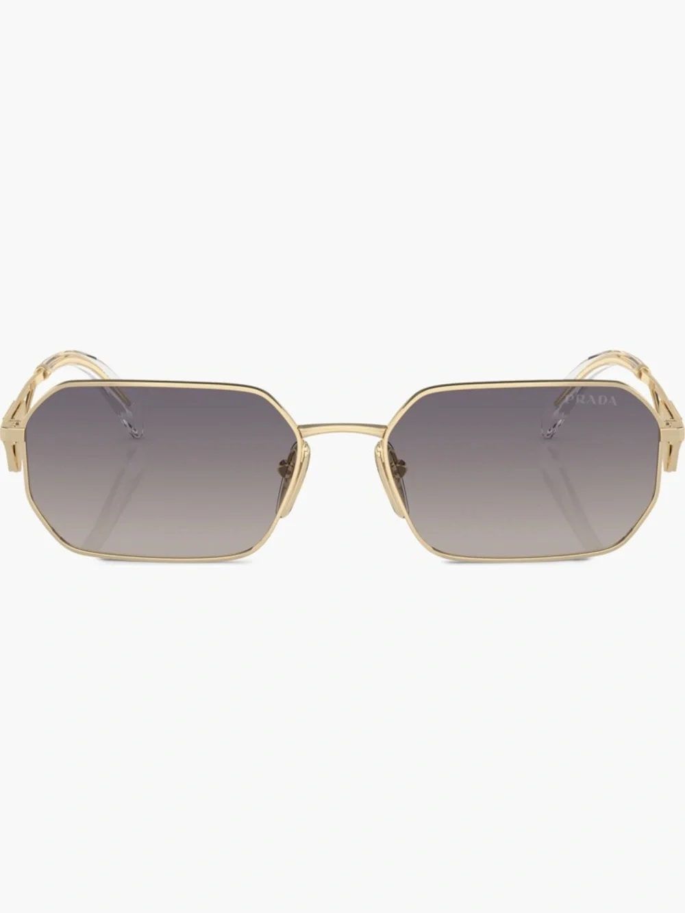 Prada 58mm Rectangular Sunglasses - BLUE MIRROR/ GOLD - Picture 3 of 12